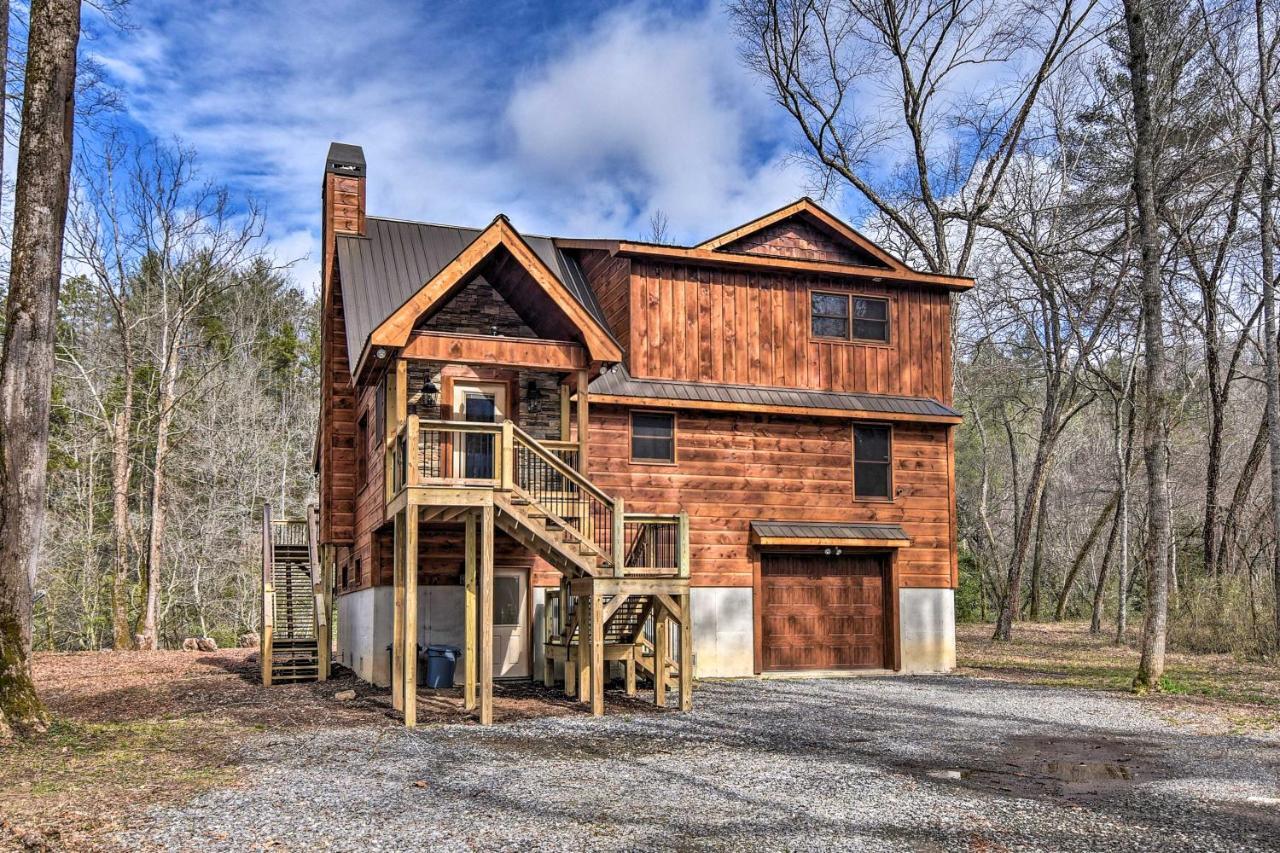 Modern Murphy Cabin With Nottely River Views! Екстер'єр фото